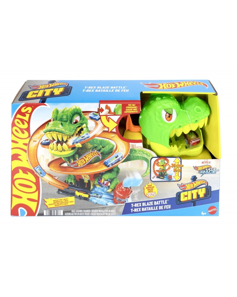 HOT WHEELS CITY - T-REX ΠΥΡΟΣΒΕΣΤΙΚΟΣ ΣΤΑΘΜΟΣ (JBM73)