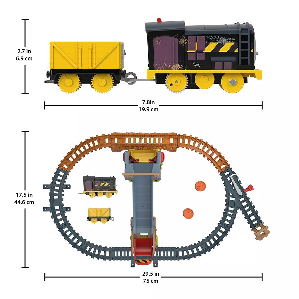 THOMAS & FRIENDS ΤΟΜΑΣ ΤΟ ΤΡΕΝΑΚΙ - ΠΙΣΤΑ ΠΑΡΑΔΟΣΗΣ ΦΟΡΤΙΩΝ ΜΕ ΤΟΝ DIESEL (JBW20)