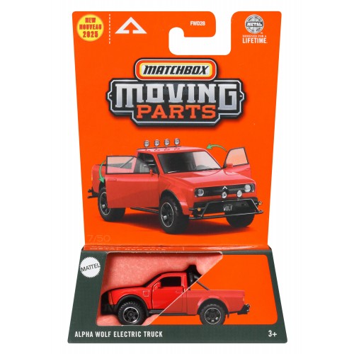 MATCHBOX ΑΥΤΟΚΙΝΗΤΑΚΙ MOVING PARTS ALPHA WOLF ELECTRIC TRUCK (JBW64)