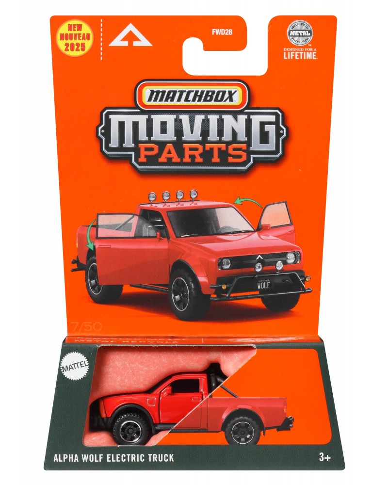 MATCHBOX ΑΥΤΟΚΙΝΗΤΑΚΙ MOVING PARTS ALPHA WOLF ELECTRIC TRUCK (JBW64)