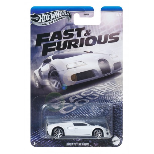 HOT WHEELS ΑΥΤΟΚΙΝΗΤΑΚΙΑ FAST & FURIOUS SILVER SERIES BUGATTI VEYRON (JBY43)