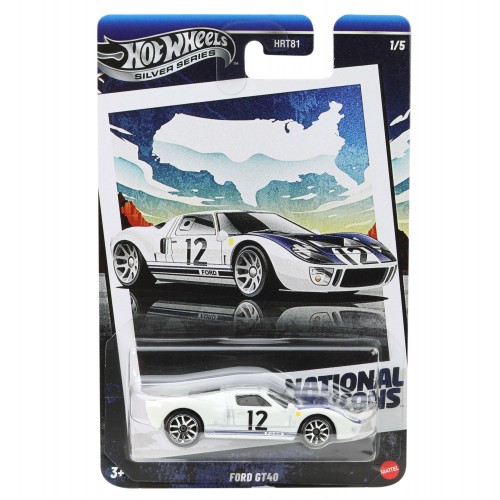 HOT WHEELS ΑΥΤΟΚΙΝΗΤΑΚΙΑ SILVER SERIES NATIONAL ICONS FORD GT40 (JBY87)