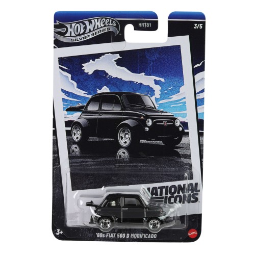 HOT WHEELS ΑΥΤΟΚΙΝΗΤΑΚΙΑ SILVER SERIES NATIONAL ICONS '60s FIAT 500 D MODIFICADO (JBY88)