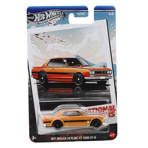 HOT WHEELS ΑΥΤΟΚΙΝΗΤΑΚΙΑ SILVER SERIES NATIONAL ICONS 1971 NISSAN SKYLINE HT 2000 GT-R (JBY89)