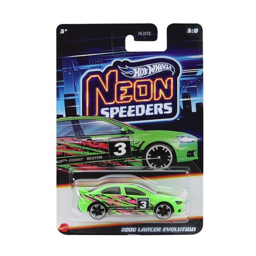 HOT WHEELS ΑΥΤΟΚΙΝΗΤΑΚΙΑ NEON SPEEDERS 2008 LANCER EVOLUTION (JCB02)