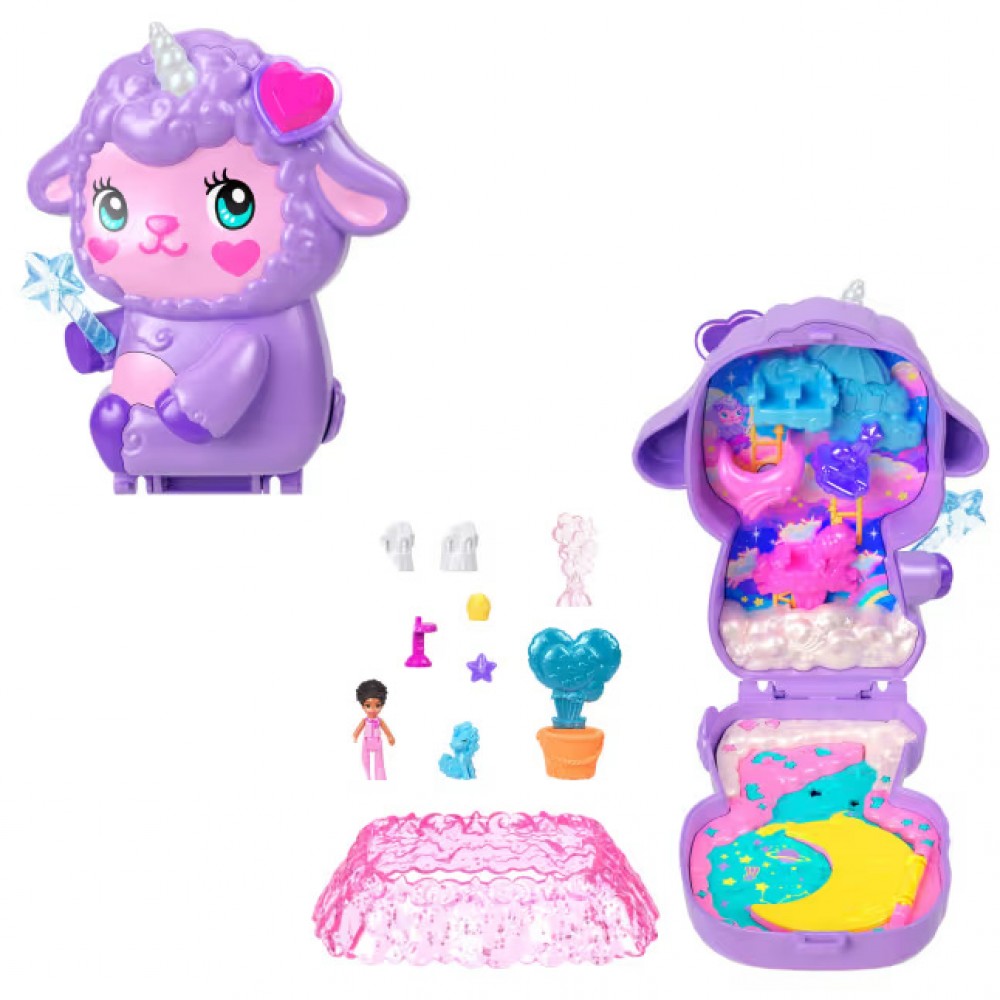 POLLY MINI Ο ΚΟΣΜΟΣ ΤΗΣ POLLY ΣΕΤΑΚΙ COZY DREAMLAND LAMB COMPACT (JCB15)