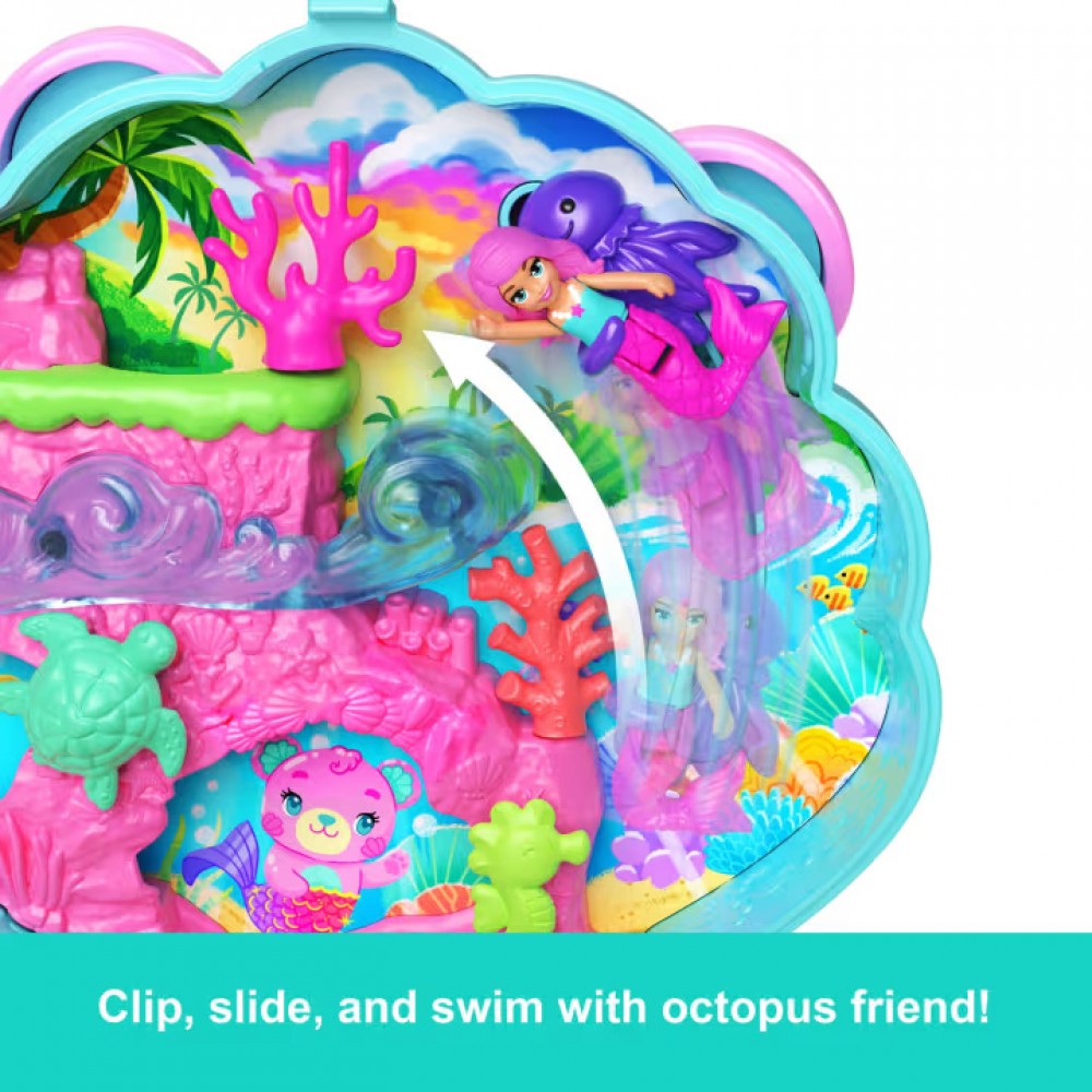 POLLY MINI Ο ΚΟΣΜΟΣ ΤΗΣ POLLY ΣΕΤΑΚΙ GLITTER ISLAND COMPACT (JCB16)