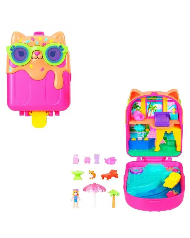 POLLY MINI Ο ΚΟΣΜΟΣ ΤΗΣ POLLY ΣΕΤΑΚΙ KITTY POPSICLE RESORT COMPACT (JCB17)