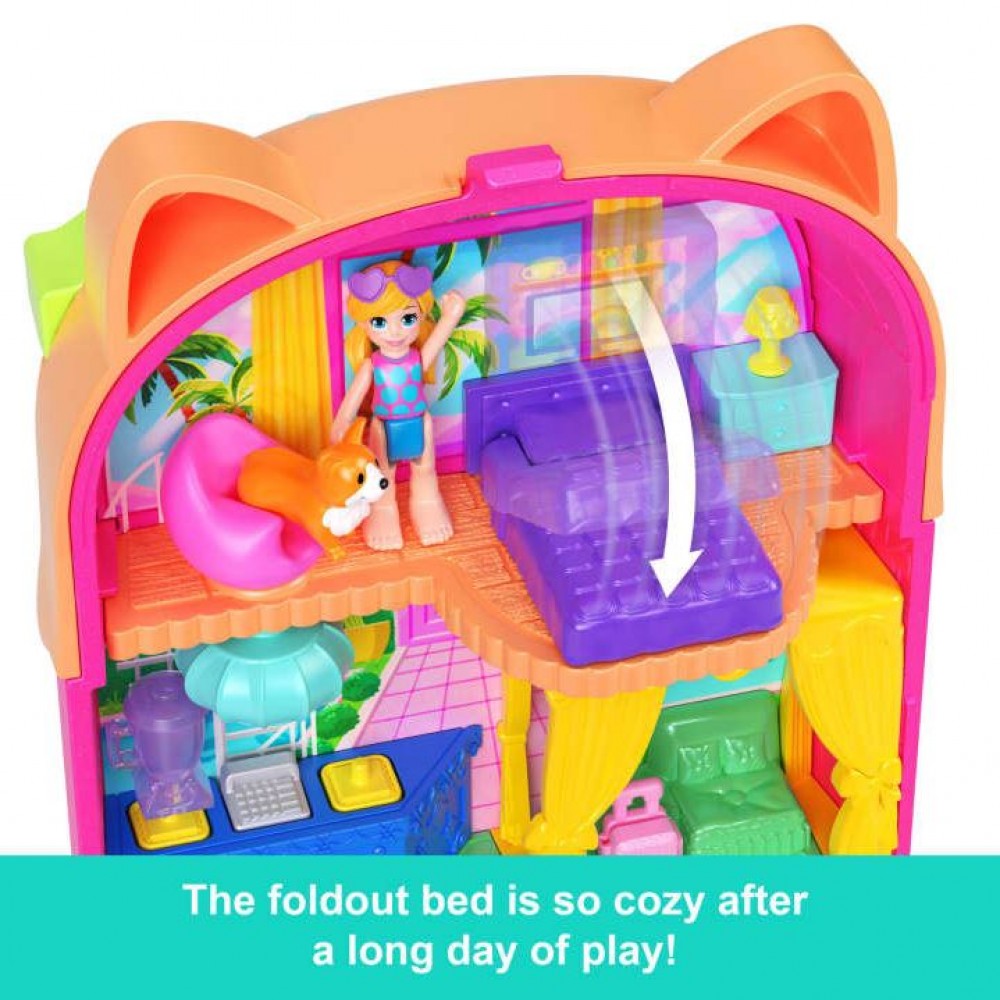 POLLY MINI Ο ΚΟΣΜΟΣ ΤΗΣ POLLY ΣΕΤΑΚΙ KITTY POPSICLE RESORT COMPACT (JCB17)