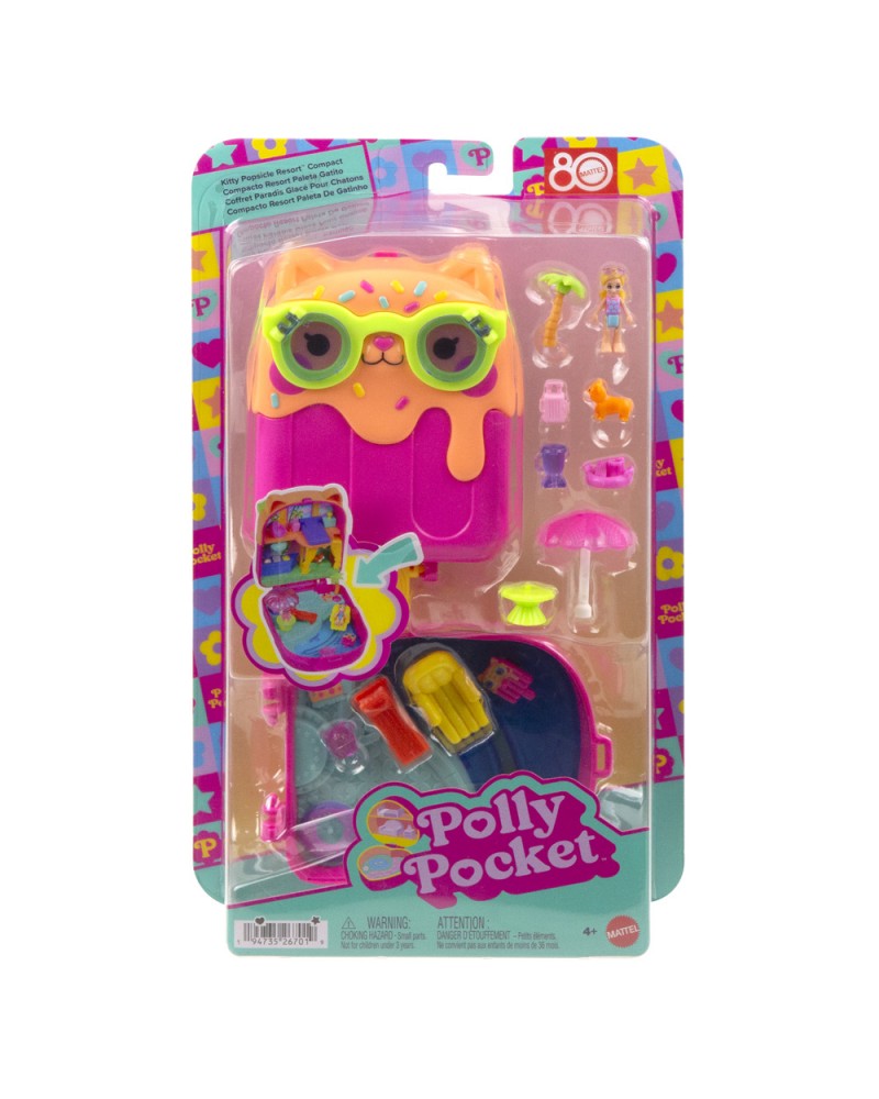 POLLY MINI Ο ΚΟΣΜΟΣ ΤΗΣ POLLY ΣΕΤΑΚΙ KITTY POPSICLE RESORT COMPACT (JCB17)