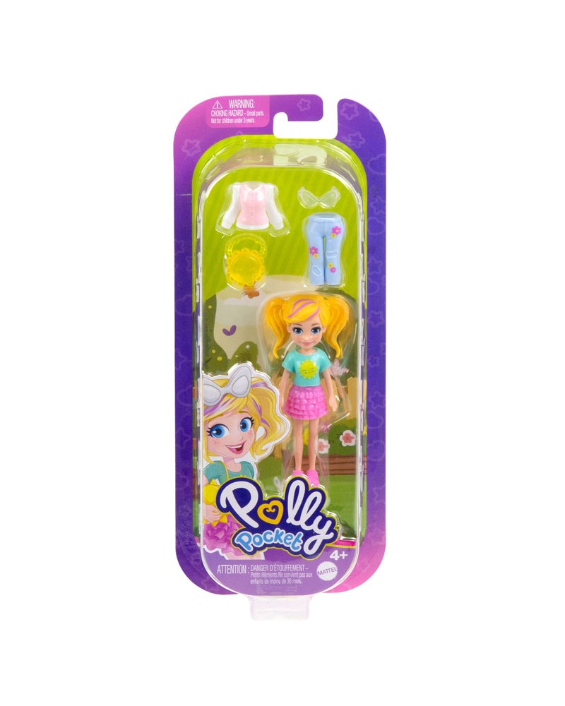 POLLY POCKET ΚΟΥΚΛΑ ΜΕ ΑΞΕΣΟΥΑΡ ΞΑΝΘΙΑ ΜΕ ΚΟΤΣΙΔΕΣ (JCB21)