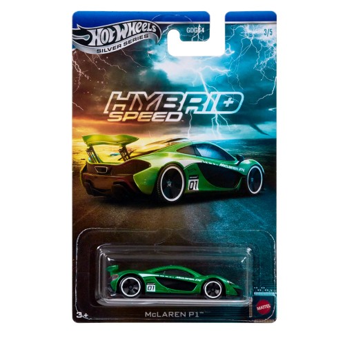 HOT WHEELS SILVER SERIES HYBRID SPEED McLAREN P1 (JCB78)