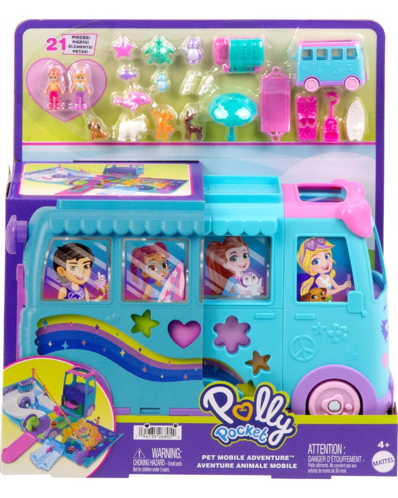 POLLY LPOCKET MINI - ΤΡΟΧΟΣΠΙΤΟ ΜΕ ΖΩΑΚΙΑ (JCC22)