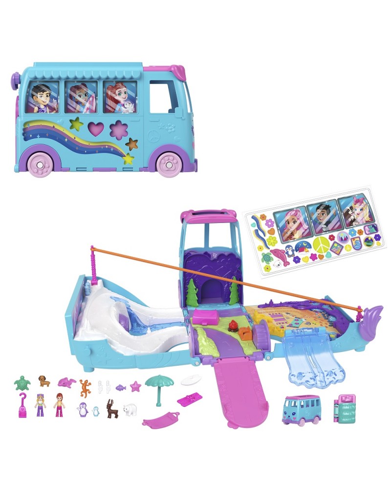 POLLY LPOCKET MINI - ΤΡΟΧΟΣΠΙΤΟ ΜΕ ΖΩΑΚΙΑ (JCC22)