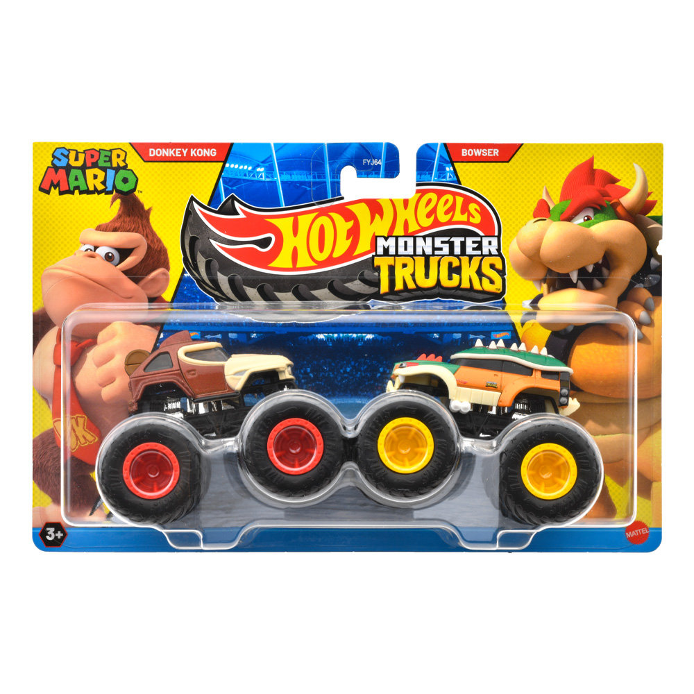 HOT WHEELS ΟΧΗΜΑΤΑ MONSTER TRUCKS ΣΕΤ ΤΩΝ 2 DONKEY KONG VS BOWSER (JCC73)