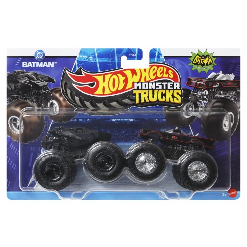 HOT WHEELS ΟΧΗΜΑΤΑ MONSTER TRUCKS ΣΕΤ ΤΩΝ 2 DC BATMAN VS BATMAN CLASSIC TV SERIES (JCC80)