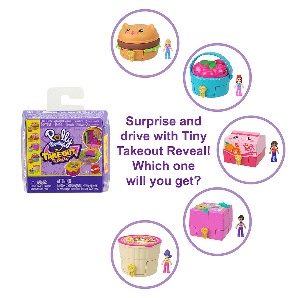  POLLY POCKET MINI TINY TAKEOUT REVEAL (JCR44)