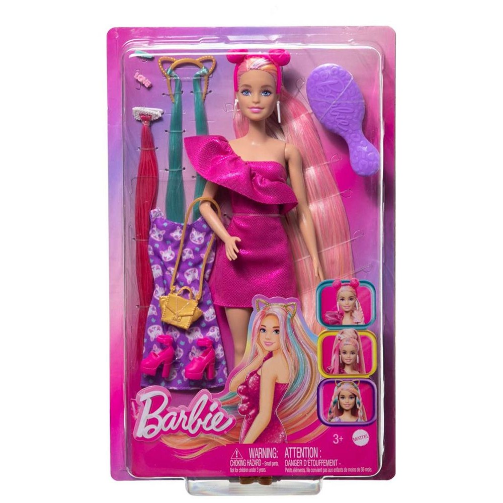 BARBIE ΠΟΛΥΧΡΩΜΑ ΜΑΛΛΙΑ (JDC85)