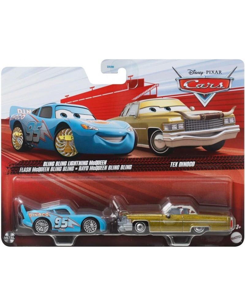 CARS ΑΥΤΟΚΙΝΗΤΑΚΙΑ ΣΕΤ ΤΩΝ 2 BLING BLING LIGHTNING MCQUEEN & TEX DINOCO (JDH42)