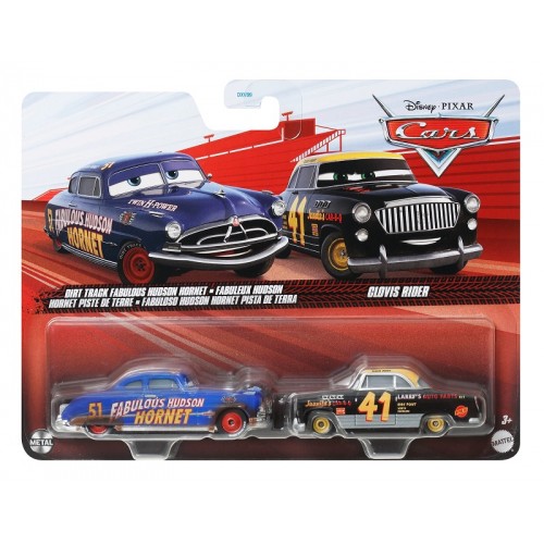 CARS ΑΥΤΟΚΙΝΗΤΑΚΙΑ ΣΕΤ ΤΩΝ 2 DIRT TRACK FABULOUS HUDSON HORNET & GLOVIS RIDER (JDH44)