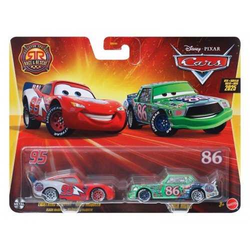 CARS ΑΥΤΟΚΙΝΗΤΑΚΙΑ ΣΕΤ ΤΩΝ 2 LIGHTNING MCQUEEN & CHICK HICKS (JDH47)