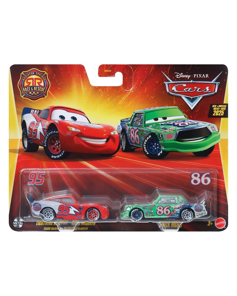 CARS ΑΥΤΟΚΙΝΗΤΑΚΙΑ ΣΕΤ ΤΩΝ 2 LIGHTNING MCQUEEN & CHICK HICKS (JDH47)