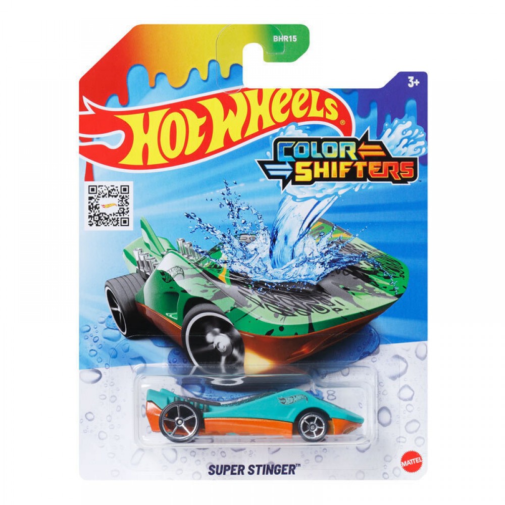 HOT WHEELS ΧΡΩΜΟΚΕΡΑΥΝΟΙ SUPER STINGER (JDN31)