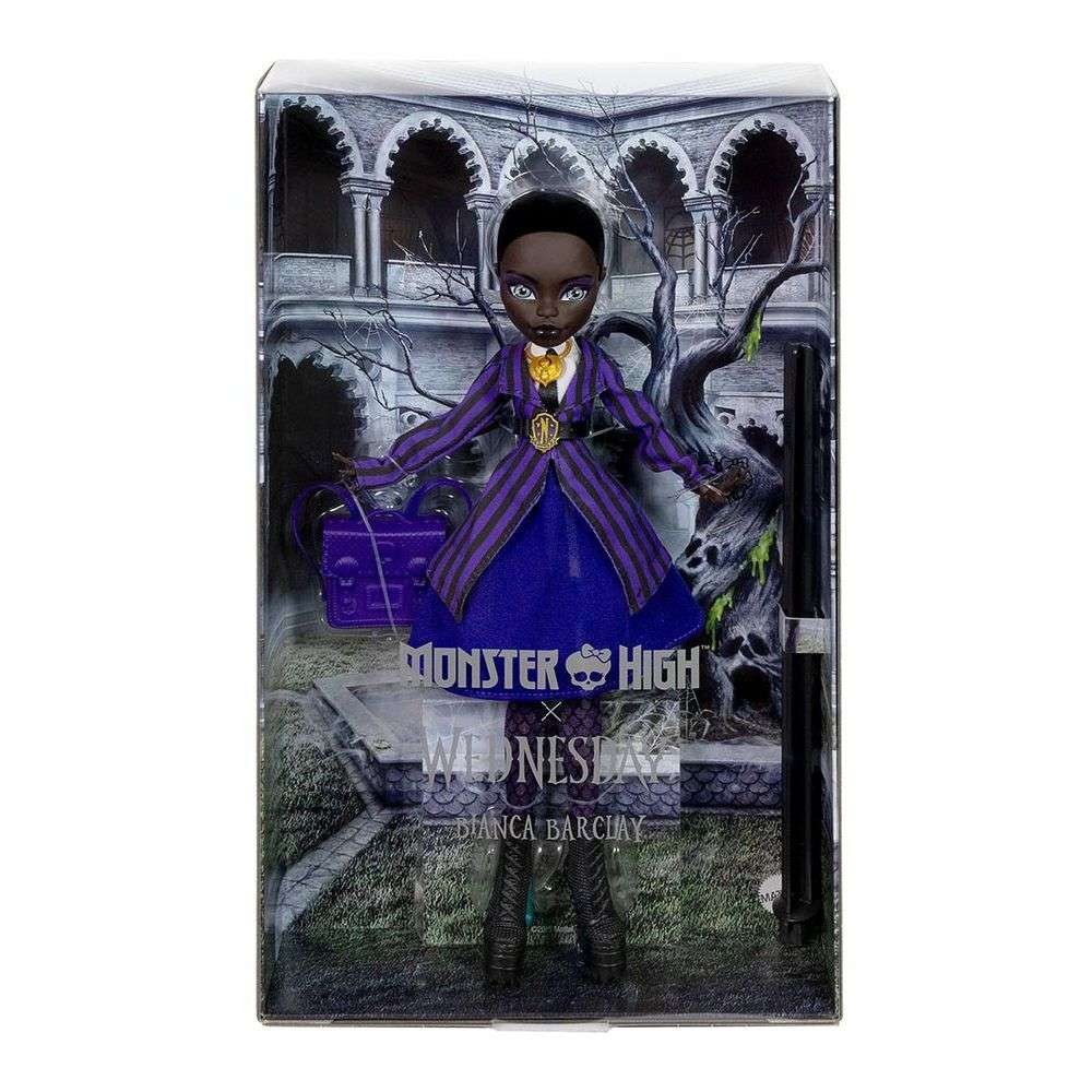 MONSTER HIGH X WEDNESDAY ΣΥΛΛΕΚΤΙΚΗ ΚΟΥΚΛΑ BIANCA BARCLAY (JDR71)