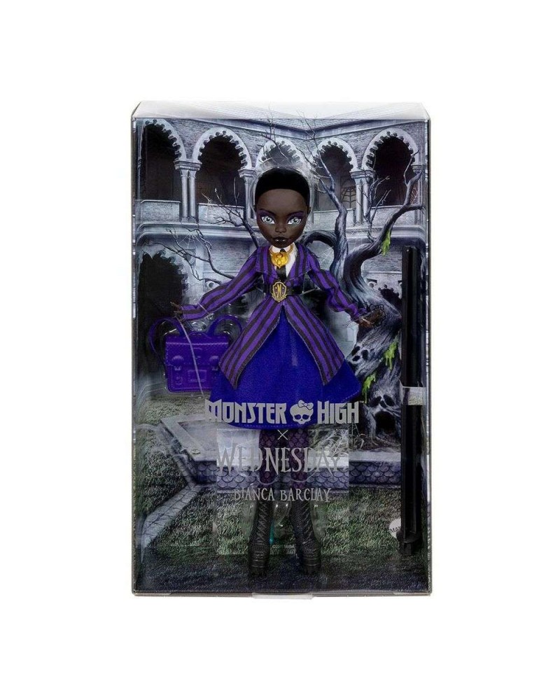 MONSTER HIGH X WEDNESDAY ΣΥΛΛΕΚΤΙΚΗ ΚΟΥΚΛΑ BIANCA BARCLAY (JDR71)