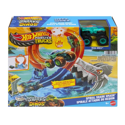 HOT WHEELS MONSTER TRUCKS - ΠΙΣΤΑ ΛΟΥΠ ΜΕ ΚΑΡΧΑΡΙΑ (JFR08)