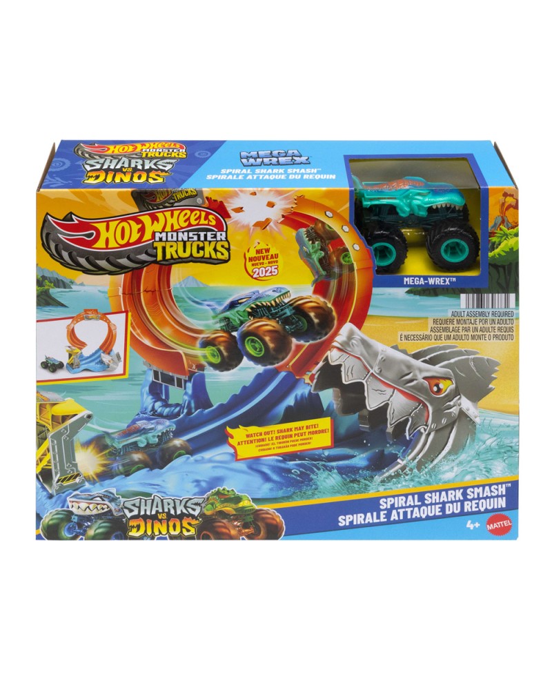 HOT WHEELS MONSTER TRUCKS - ΠΙΣΤΑ ΛΟΥΠ ΜΕ ΚΑΡΧΑΡΙΑ (JFR08)