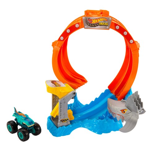 HOT WHEELS MONSTER TRUCKS - ΠΙΣΤΑ ΛΟΥΠ ΜΕ ΚΑΡΧΑΡΙΑ (JFR08)