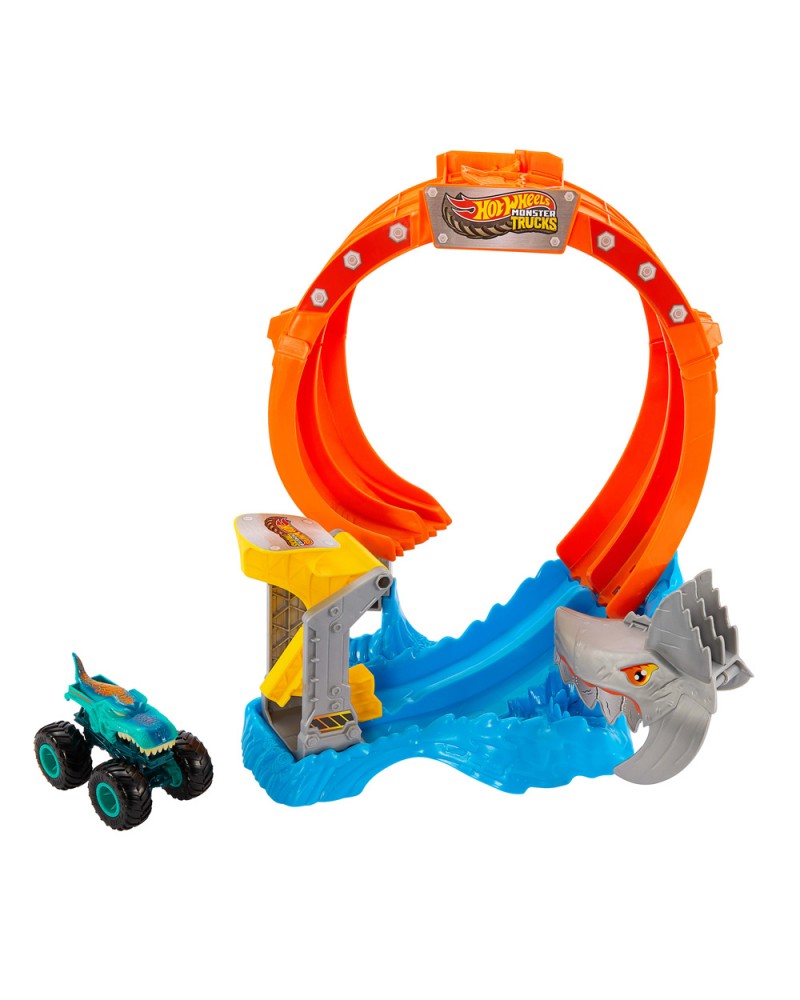 HOT WHEELS MONSTER TRUCKS - ΠΙΣΤΑ ΛΟΥΠ ΜΕ ΚΑΡΧΑΡΙΑ (JFR08)