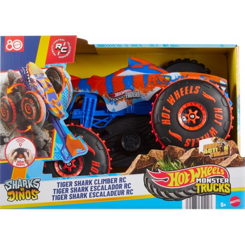 HOT WHEELS ΤΗΛΕΚΑΤΕΥΘΥΝΟΜΕΝΟ MΤ TIGER SHARK ΠΟΥ ΣΚΑΡΦΑΛΩΝΕΙ 1:15 (JFR39)