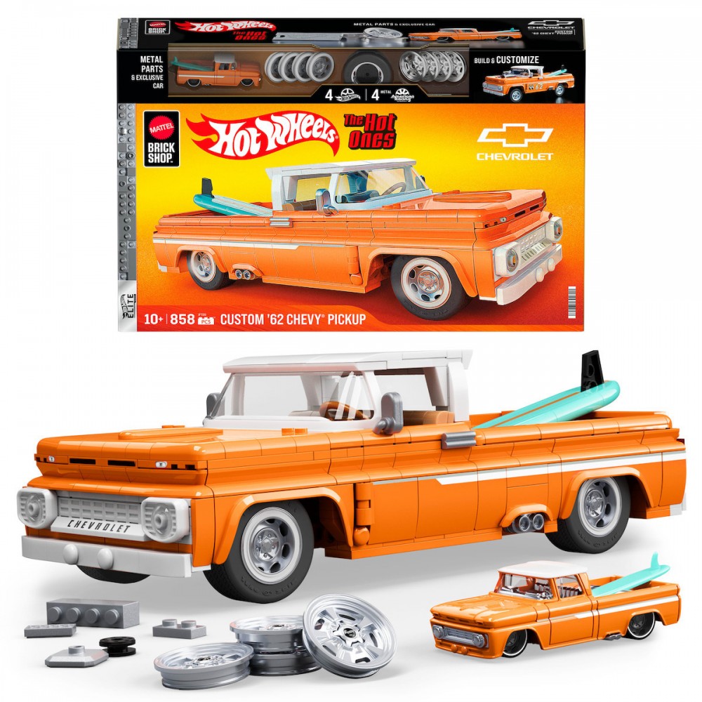 MATTEL BRICK SHOP: HOT WHEELS ELITE SERIES - '62 CHEVY PICKUP (JFT20)