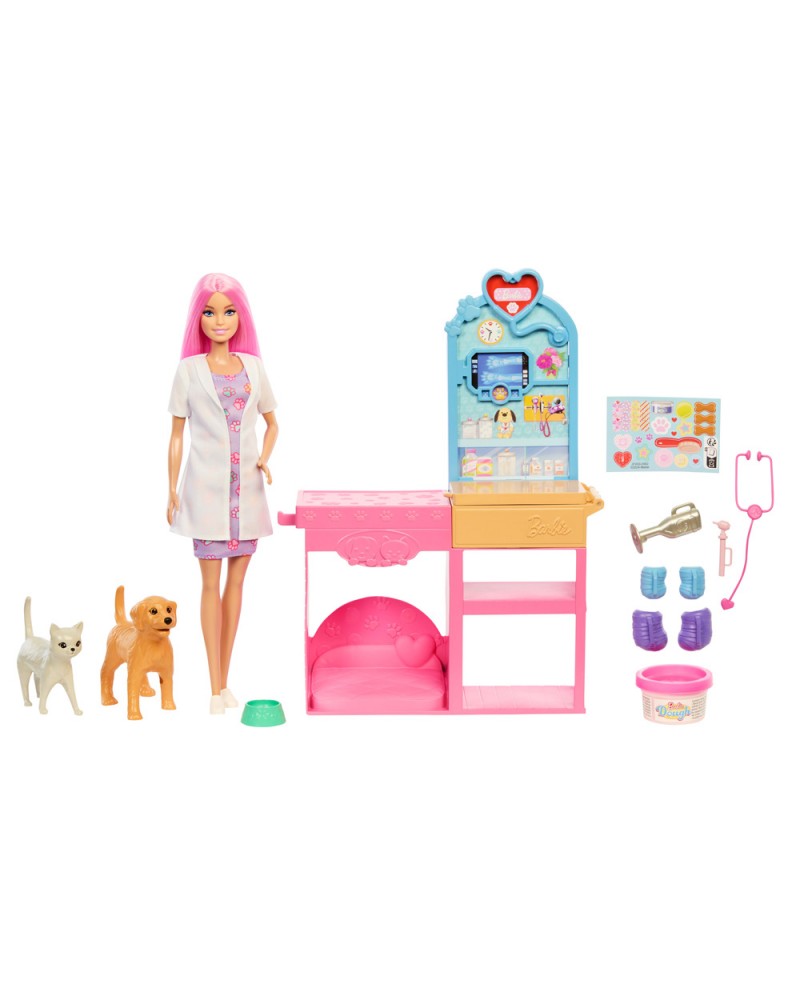 BARBIE ΙΑΤΡΕΙΟ ΓΙΑ ΖΩΑΚΙΑ (JFX93)