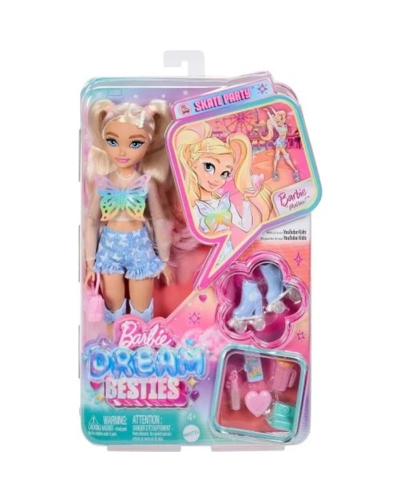 BARBIE DREAM BESTIES ROLLER SKATE-BARBIE MALIBU (JFX96)