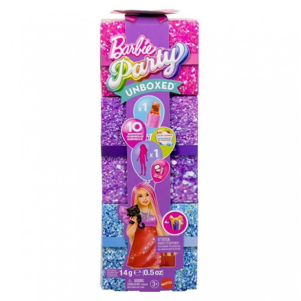  BARBIE ΠΑΡΤΙ ΕΚΠΛΗΞΗ UNBOXED GLAM PARTY ΞΑΝΘΙΑ (JFY68 )