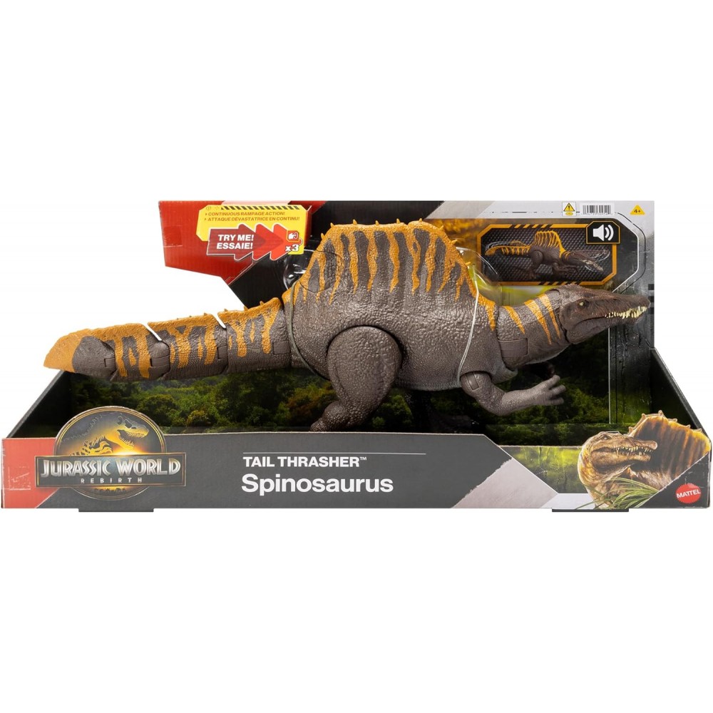 JURASSIC WORLD REBIRTH -  ΣΠΙΝΟΣΑΥΡΟΣ ΜΕ ΔΙΠΛΗ ΛΕΙΤΟΥΡΓΙΑ ΕΠΙΘΕΣΗΣ ΚΑΙ ΗΧΟΥΣ (JGB56)