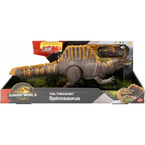 JURASSIC WORLD REBIRTH -  ΣΠΙΝΟΣΑΥΡΟΣ ΜΕ ΔΙΠΛΗ ΛΕΙΤΟΥΡΓΙΑ ΕΠΙΘΕΣΗΣ ΚΑΙ ΗΧΟΥΣ (JGB56)