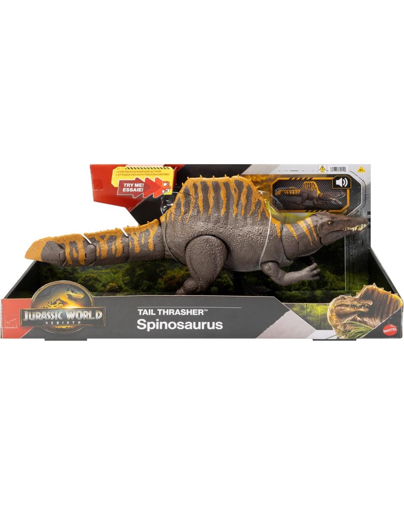 JURASSIC WORLD REBIRTH -  ΣΠΙΝΟΣΑΥΡΟΣ ΜΕ ΔΙΠΛΗ ΛΕΙΤΟΥΡΓΙΑ ΕΠΙΘΕΣΗΣ ΚΑΙ ΗΧΟΥΣ (JGB56)