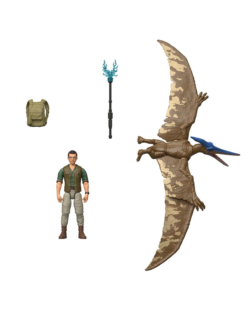 JURASSIC WORLD REBIRTH - DR. LOOMIS & PTERANODON (JGB83)