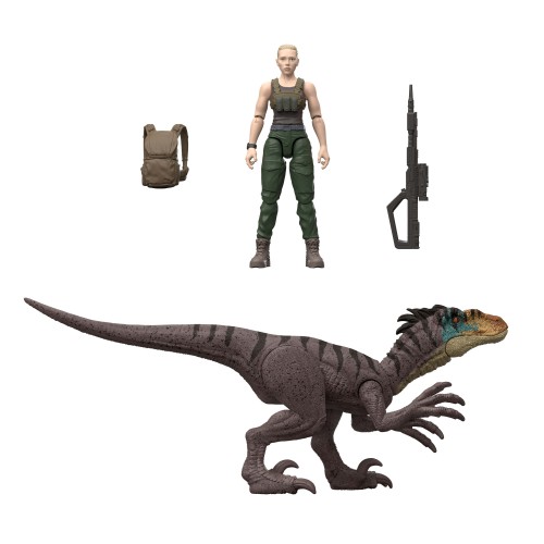 JURASSIC WORLD REBIRTH - ZORA BENNETT & VELOCIRAPTOR (JGB84)