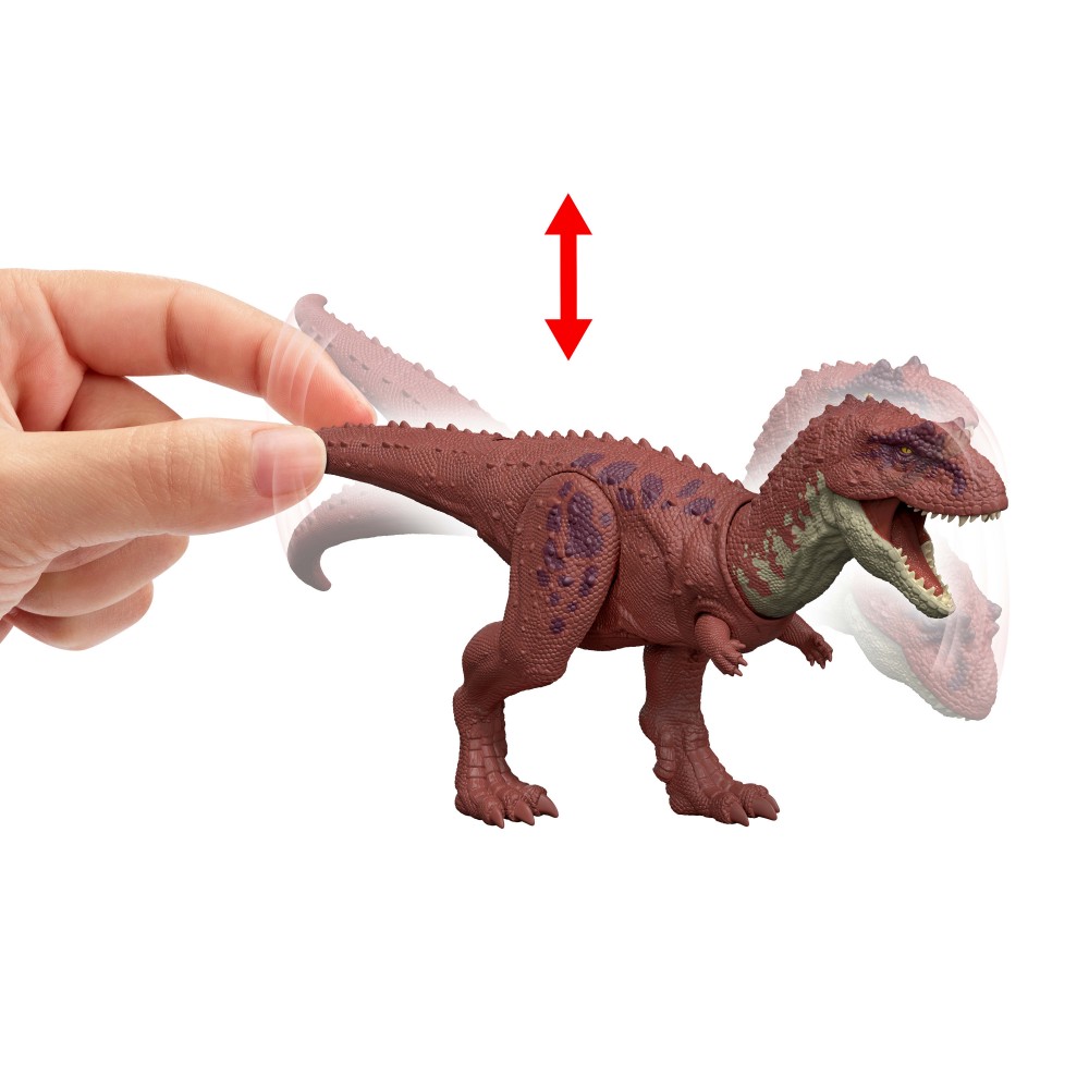 JURASSIC WORLD REBIRTH ΔΕΙΝΟΣΑΥΡΟΣ ΜΕ ΚΙΝΟΥΜΕΝΑ ΜΕΛΗ, ΛΕΙΤΟΥΡΓΙΑ ΕΠΙΘΕΣΗΣ & ΗΧΟΥ AUCASAURUS (JGB88)