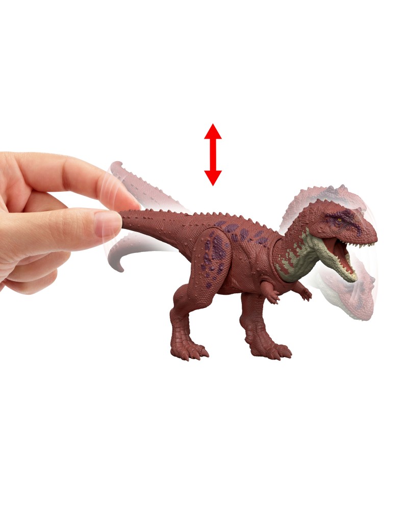 JURASSIC WORLD REBIRTH ΔΕΙΝΟΣΑΥΡΟΣ ΜΕ ΚΙΝΟΥΜΕΝΑ ΜΕΛΗ, ΛΕΙΤΟΥΡΓΙΑ ΕΠΙΘΕΣΗΣ & ΗΧΟΥ AUCASAURUS (JGB88)