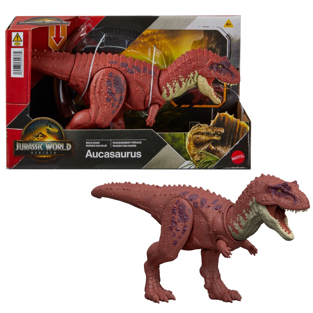 JURASSIC WORLD REBIRTH ΔΕΙΝΟΣΑΥΡΟΣ ΜΕ ΚΙΝΟΥΜΕΝΑ ΜΕΛΗ, ΛΕΙΤΟΥΡΓΙΑ ΕΠΙΘΕΣΗΣ & ΗΧΟΥ AUCASAURUS (JGB88)
