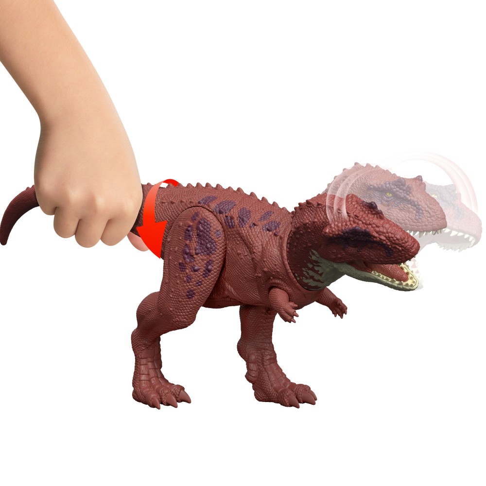 JURASSIC WORLD REBIRTH ΔΕΙΝΟΣΑΥΡΟΣ ΜΕ ΚΙΝΟΥΜΕΝΑ ΜΕΛΗ, ΛΕΙΤΟΥΡΓΙΑ ΕΠΙΘΕΣΗΣ & ΗΧΟΥ AUCASAURUS (JGB88)