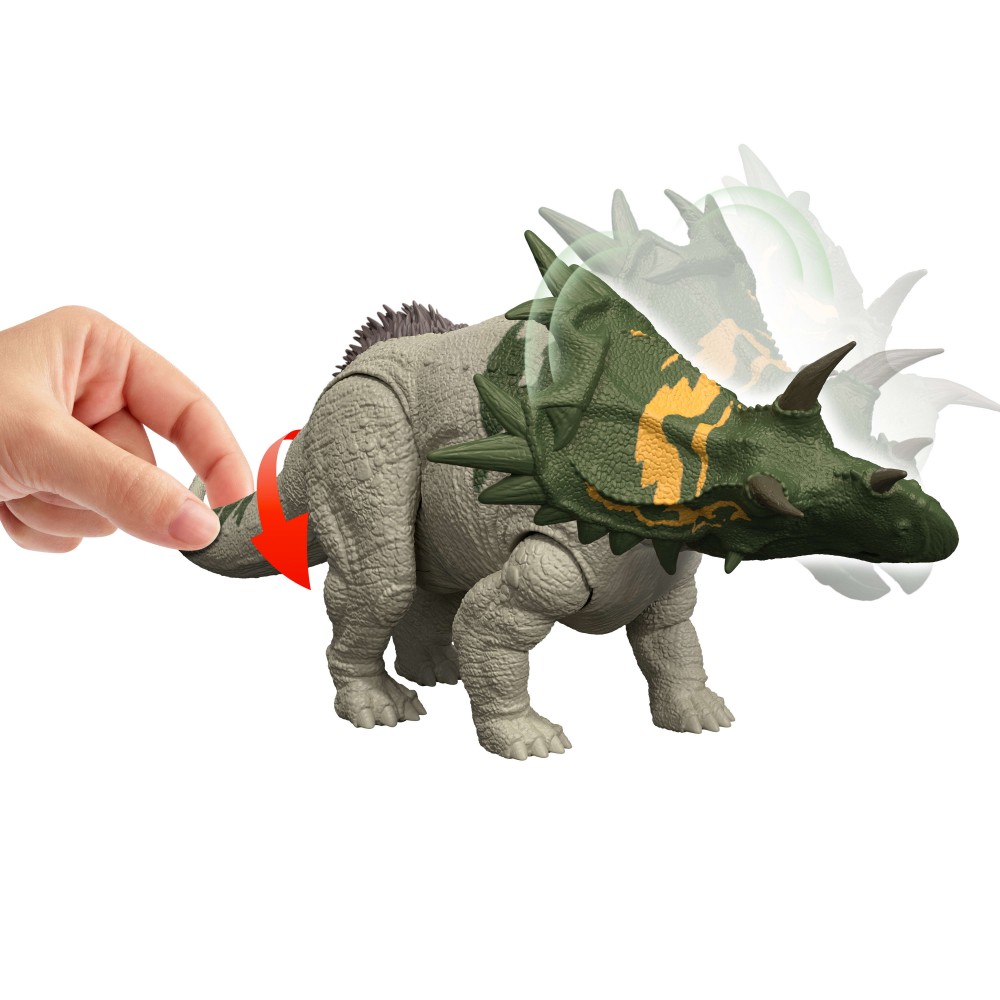 JURASSIC WORLD REBIRTH ΔΕΙΝΟΣΑΥΡΟΣ ΜΕ ΚΙΝΟΥΜΕΝΑ ΜΕΛΗ, ΛΕΙΤΟΥΡΓΙΑ ΕΠΙΘΕΣΗΣ & ΗΧΟΥ SPICLYPEUS (JGB89)