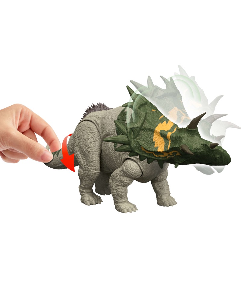 JURASSIC WORLD REBIRTH ΔΕΙΝΟΣΑΥΡΟΣ ΜΕ ΚΙΝΟΥΜΕΝΑ ΜΕΛΗ, ΛΕΙΤΟΥΡΓΙΑ ΕΠΙΘΕΣΗΣ & ΗΧΟΥ SPICLYPEUS (JGB89)
