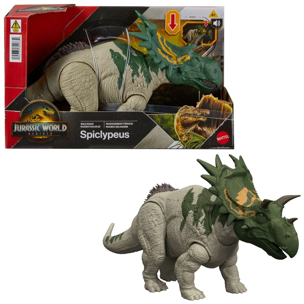JURASSIC WORLD REBIRTH ΔΕΙΝΟΣΑΥΡΟΣ ΜΕ ΚΙΝΟΥΜΕΝΑ ΜΕΛΗ, ΛΕΙΤΟΥΡΓΙΑ ΕΠΙΘΕΣΗΣ & ΗΧΟΥ SPICLYPEUS (JGB89)